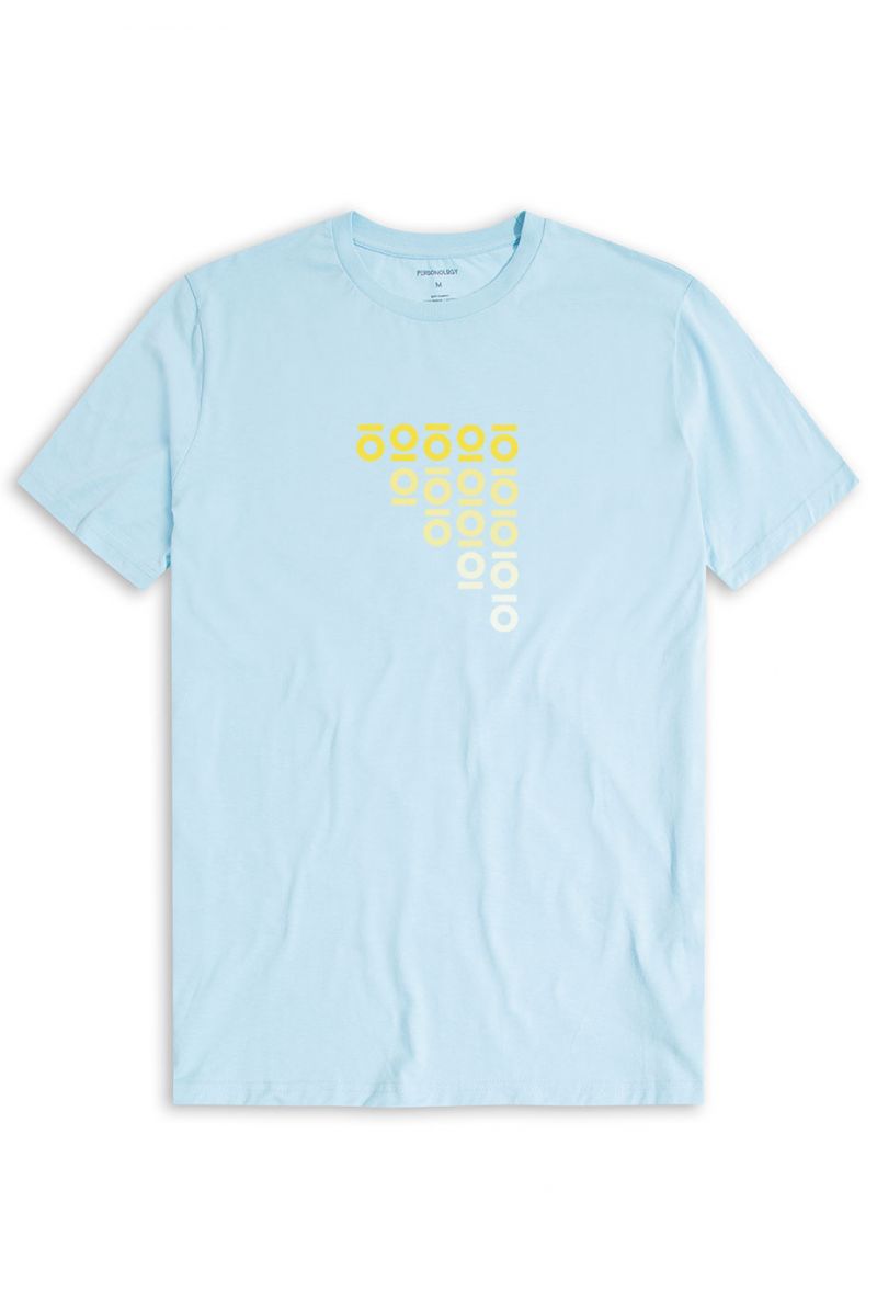 Blue Soft Fabric Personology Design Short Sleeve Tee