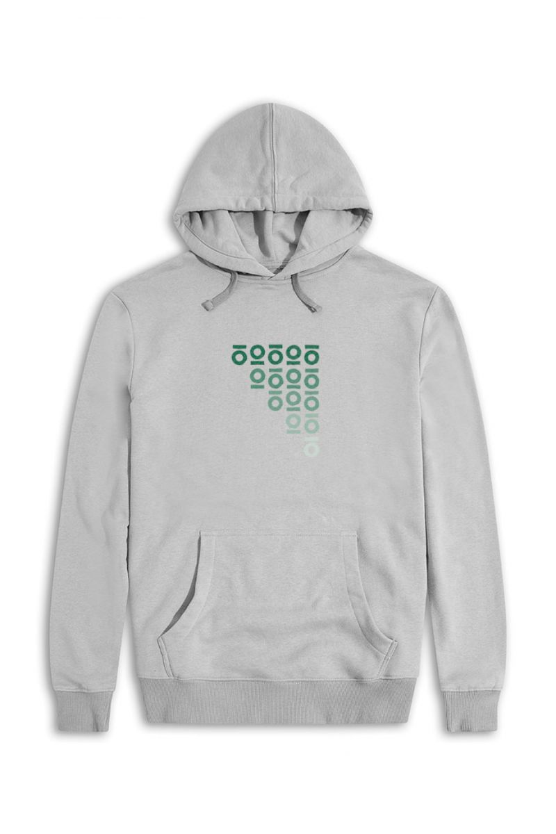 Grey Premium Cotton Personology Design Pullover Hoodie