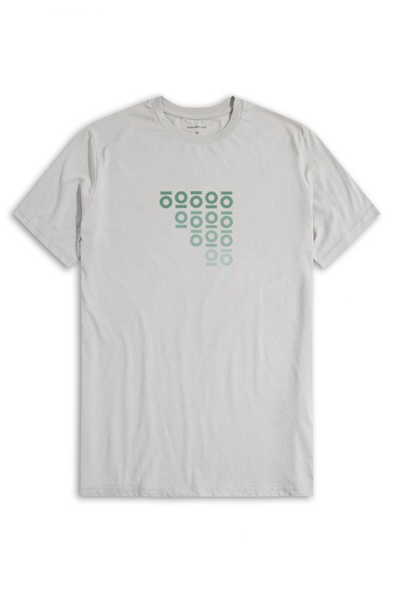 Grey Soft Fabric Personology Design Short Sleeve Tee
