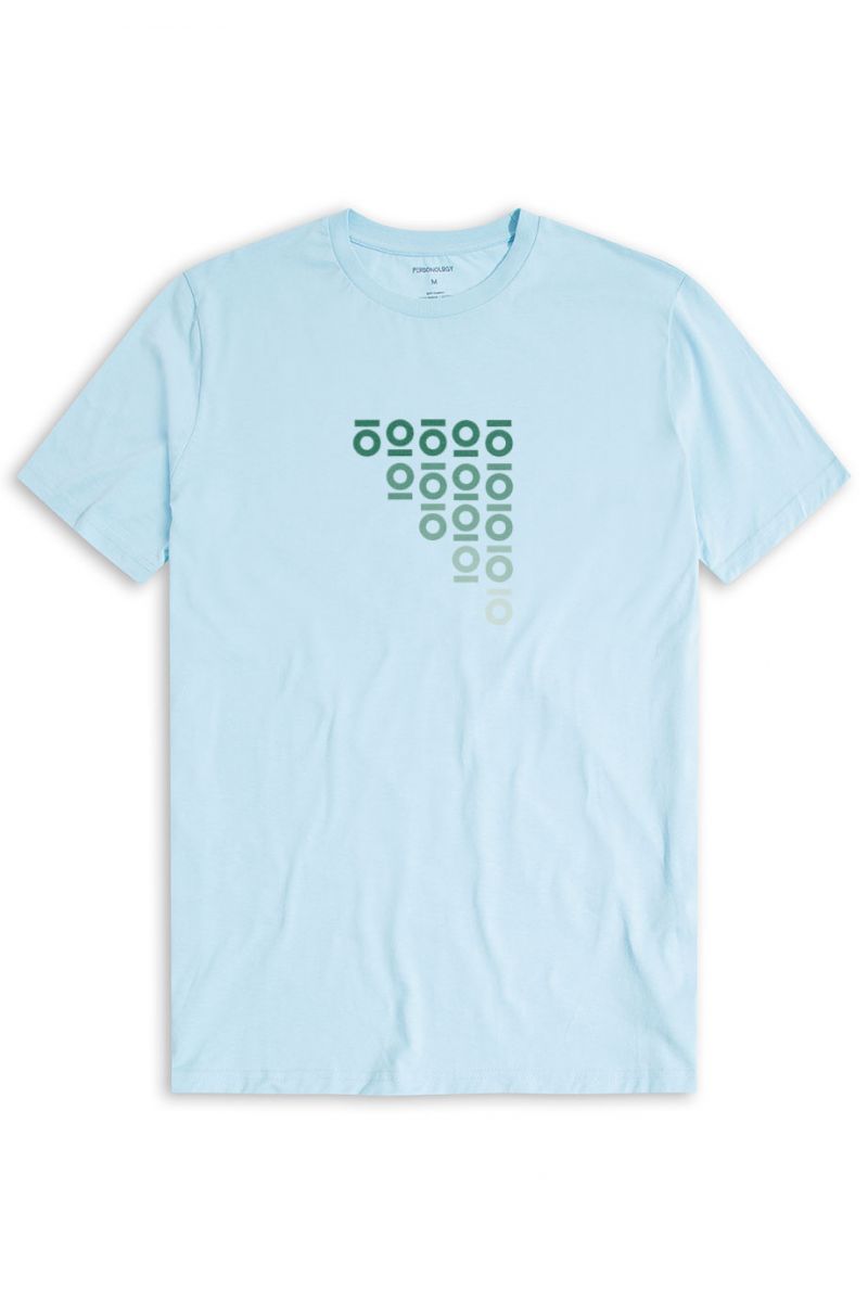 Blue Soft Fabric Personology Design Short Sleeve Tee