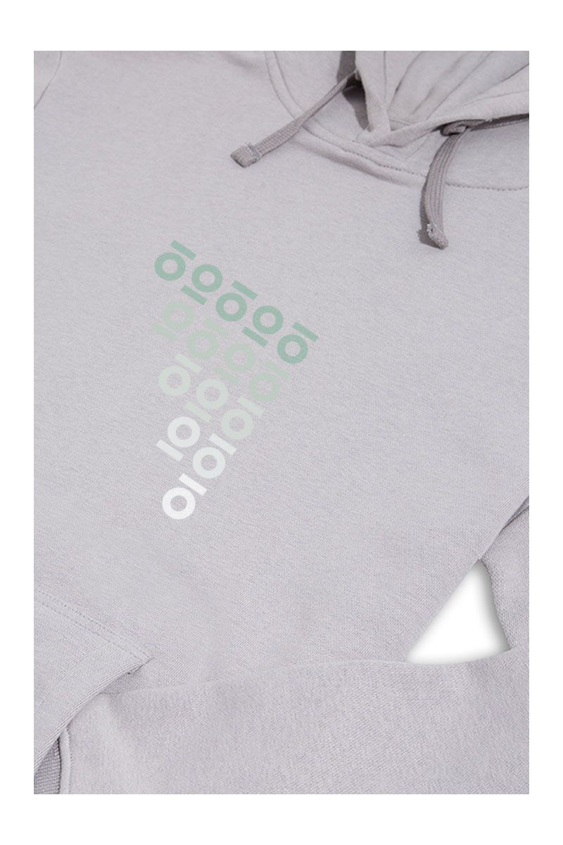 Grey Premium Cotton Personology Design Pullover Hoodie