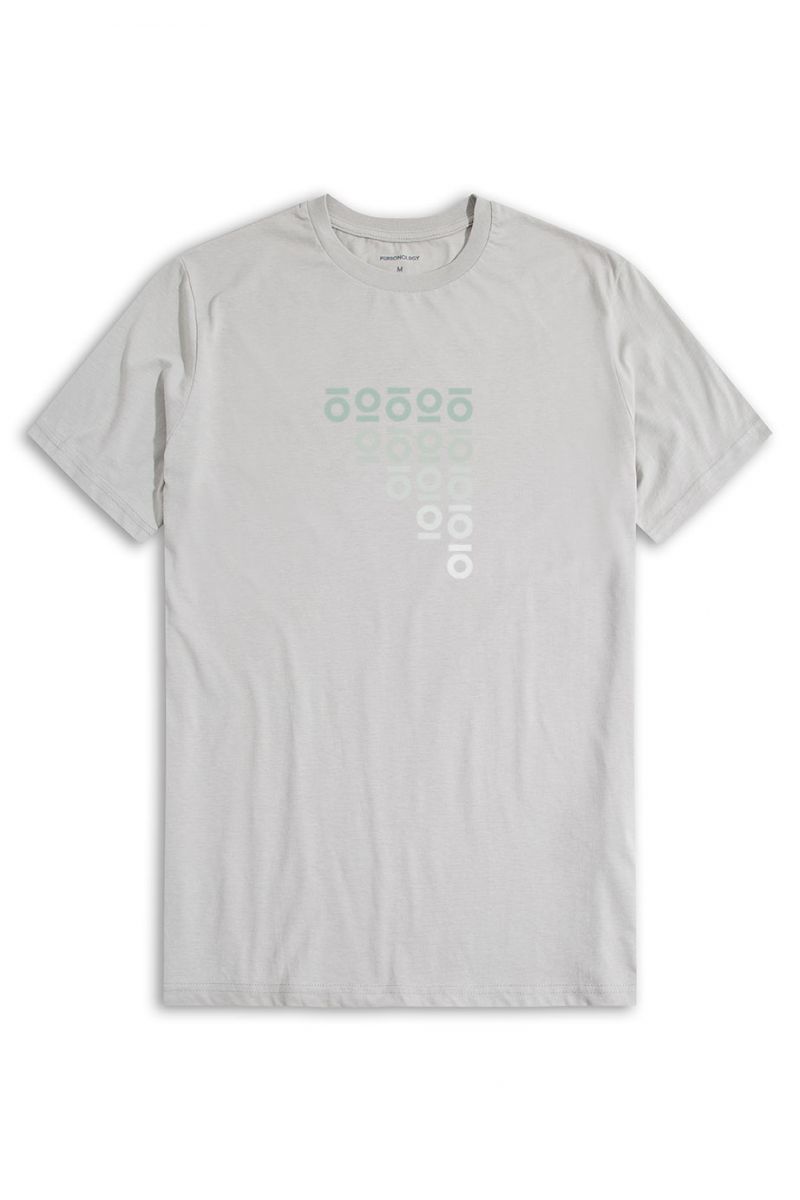 Grey Soft Fabric Personology Design Short Sleeve Tee