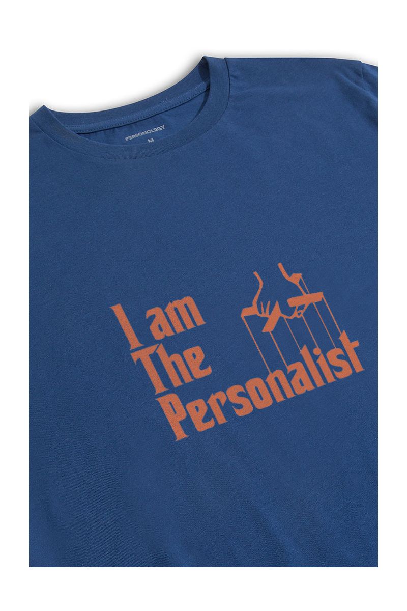 Navy Soft Fabric I am Personalist Design Short Sleeve Tee