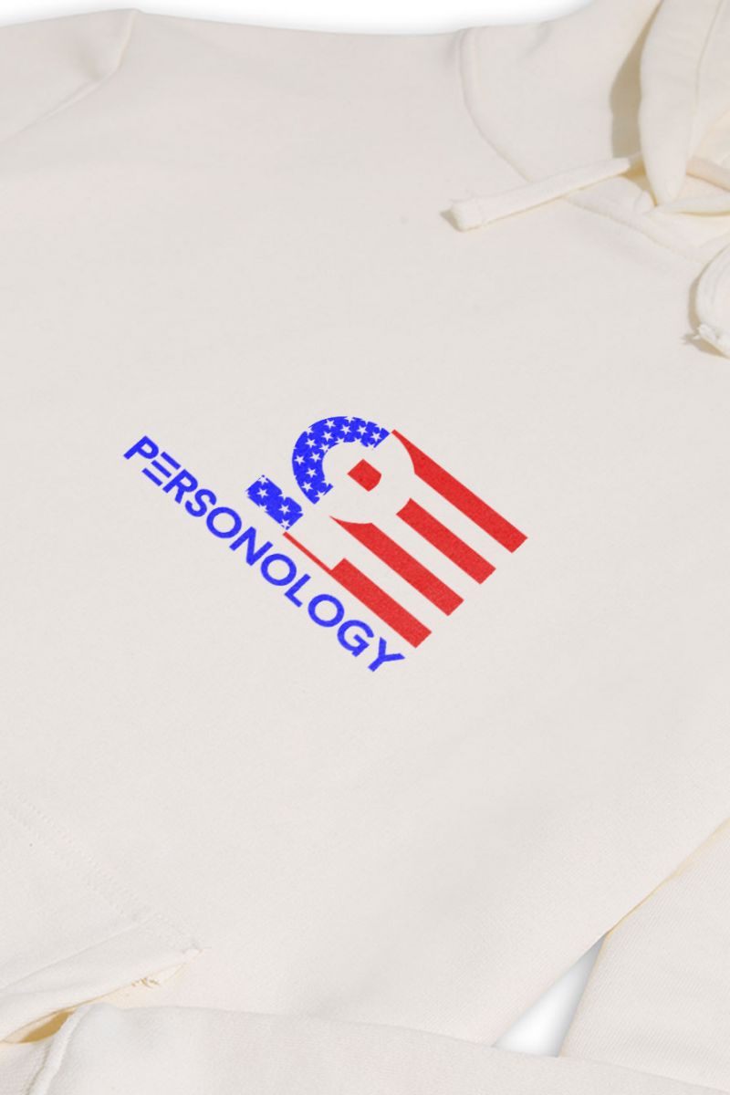 Ecru Premium Cotton American Design Pullover Hoodie