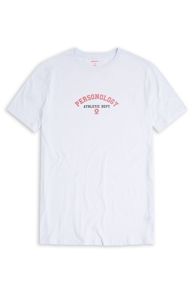 White Soft Fabric Personology Design Short Sleeve Tee
