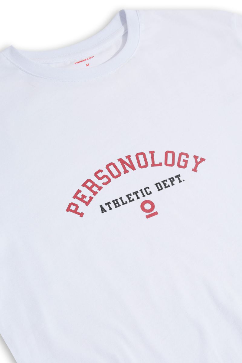 White Soft Fabric Personology Design Short Sleeve Tee