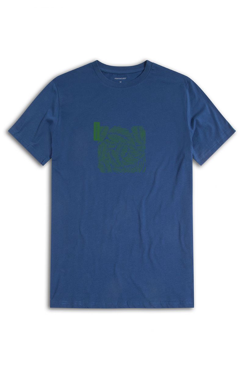 Navy Soft Fabric Minimal is Chic Design Short Sleeve Tee