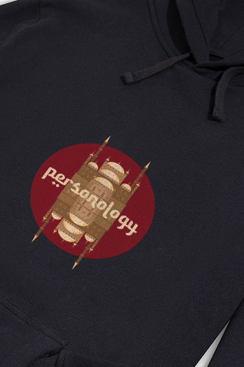 Black Premium Cotton Egypt Design Pullover Hoodie