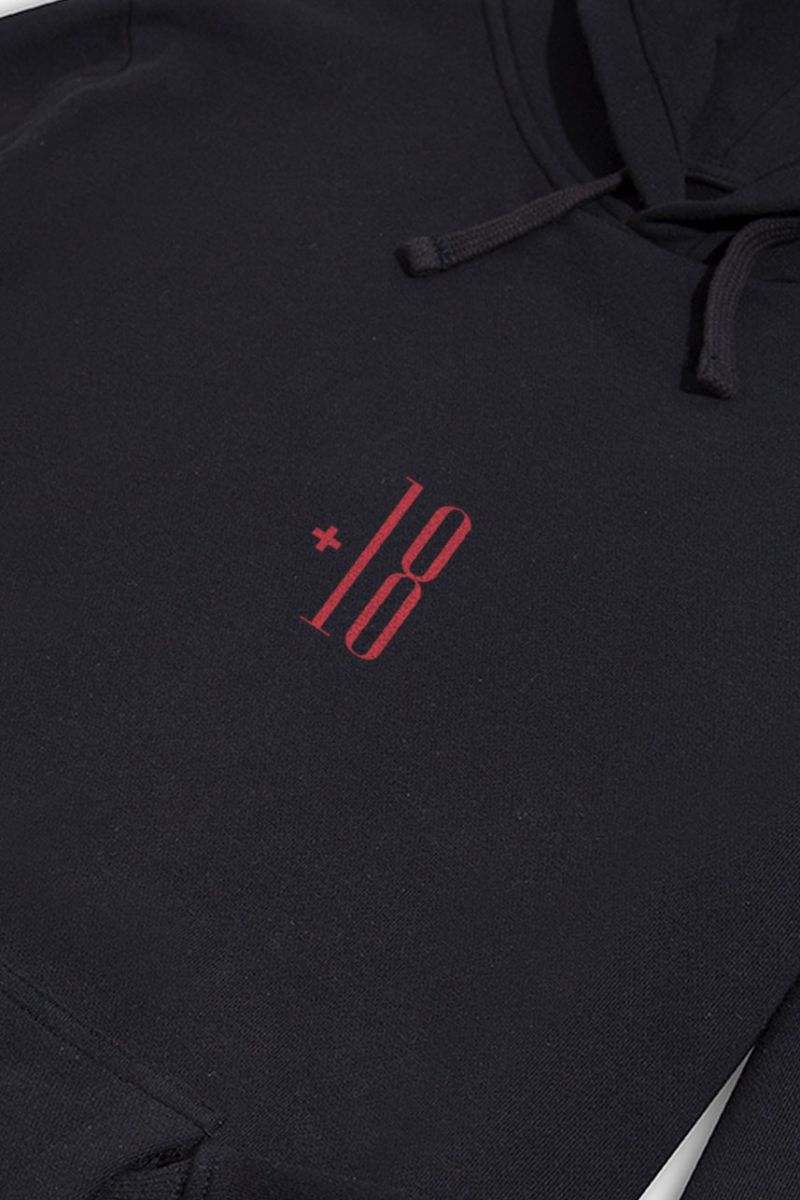 Black Premium Cotton Porn Design Pullover Hoodie