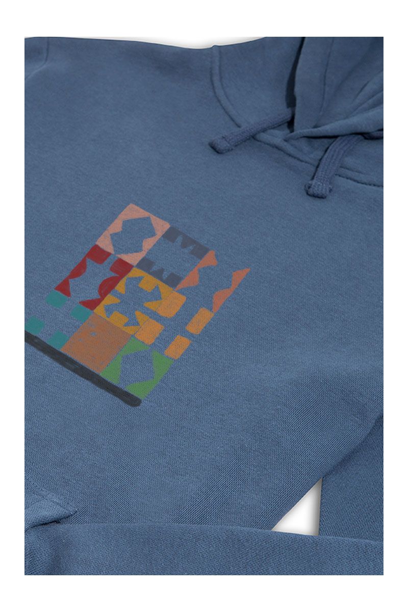 Navy Premium Cotton Royal Game of Ur Design Pullover Hoodie