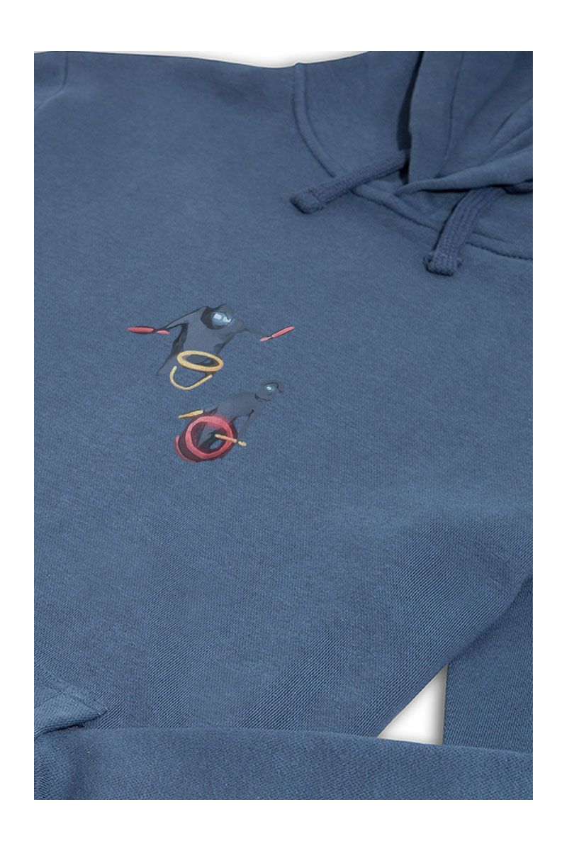 Navy Premium Cotton Bug Design Pullover Hoodie