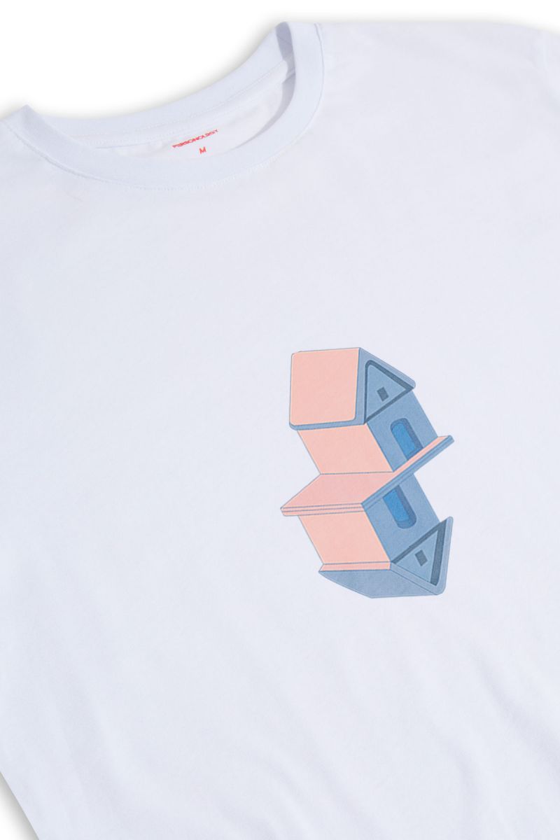 White Soft Fabric The Dream Design Short Sleeve Tee