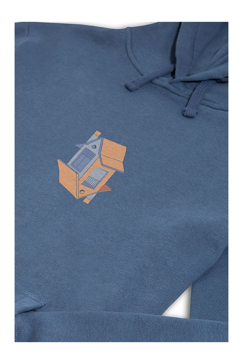 Navy Premium Cotton The Land Design Pullover Hoodie