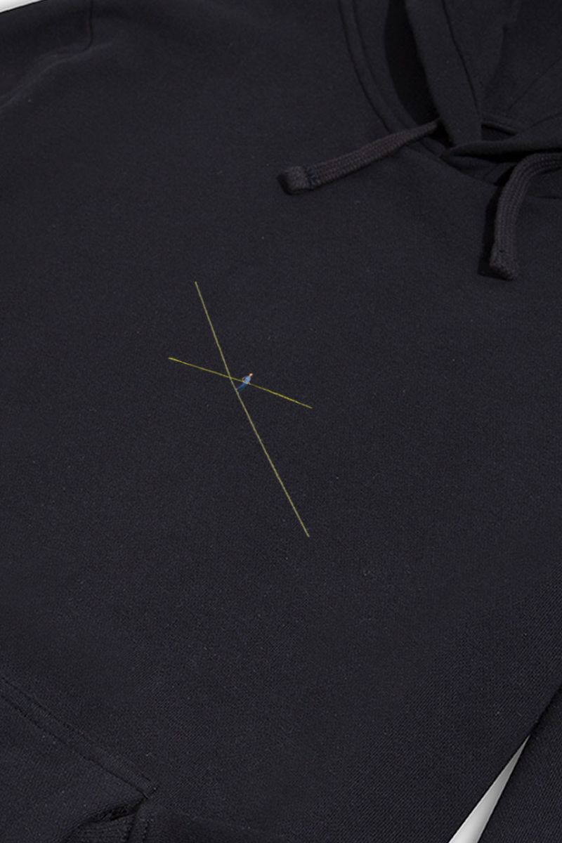 Black Premium Cotton The Neuwex Design Pullover Hoodie