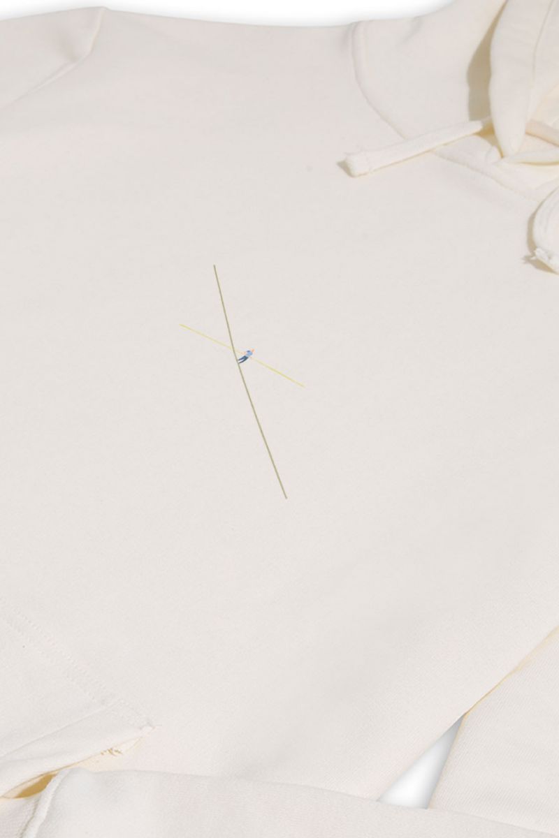 Ecru Premium Cotton The Neuwex Design Pullover Hoodie