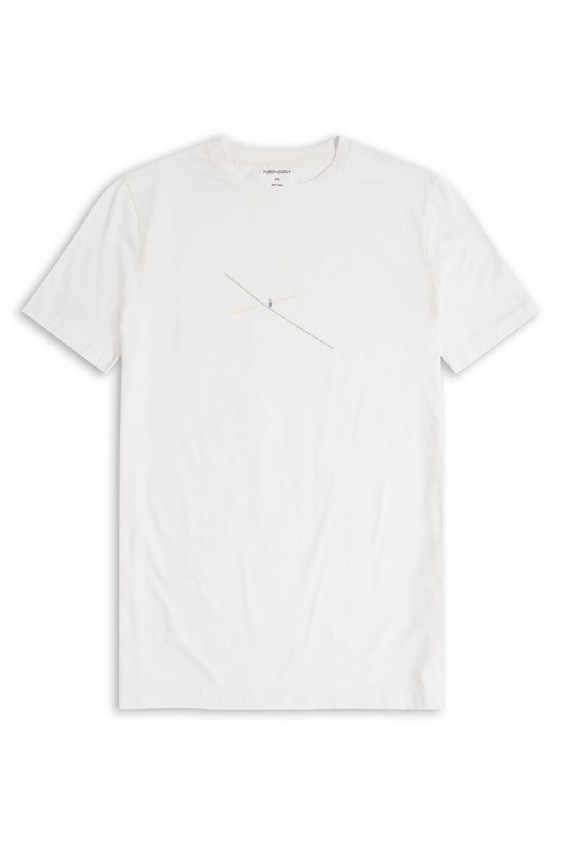 Off White Soft Fabric The Neuwex Design Short Sleeve Tee