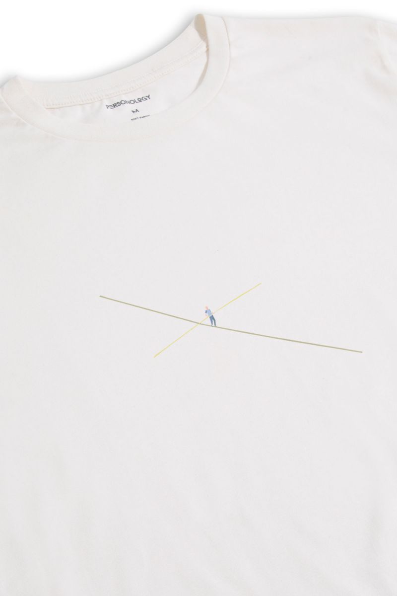 Off White Soft Fabric The Neuwex Design Short Sleeve Tee