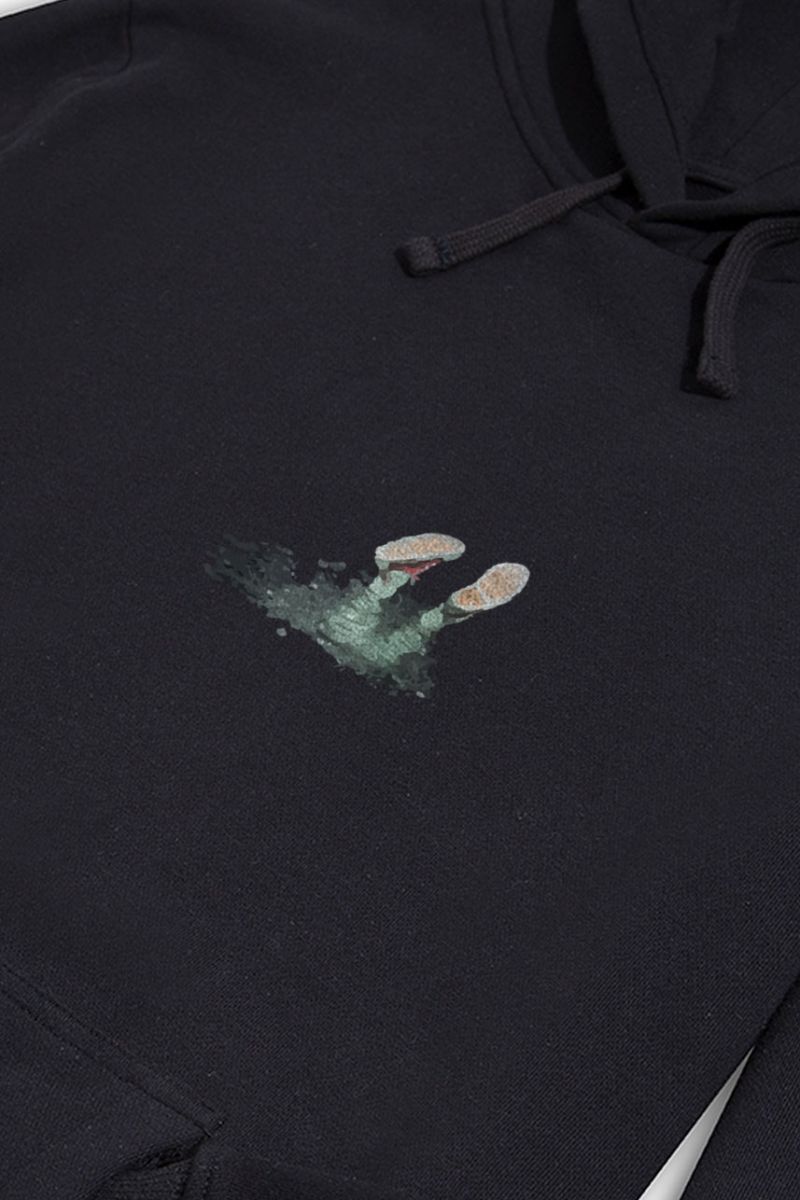 Black Premium Cotton I am Ubderwater Design Pullover Hoodie