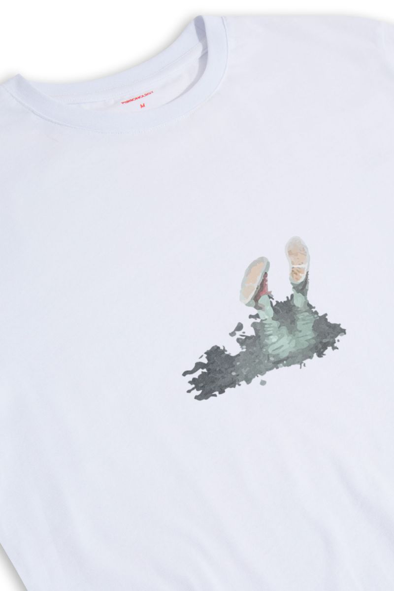 White Soft Fabric I am Ubderwater Design Short Sleeve Tee