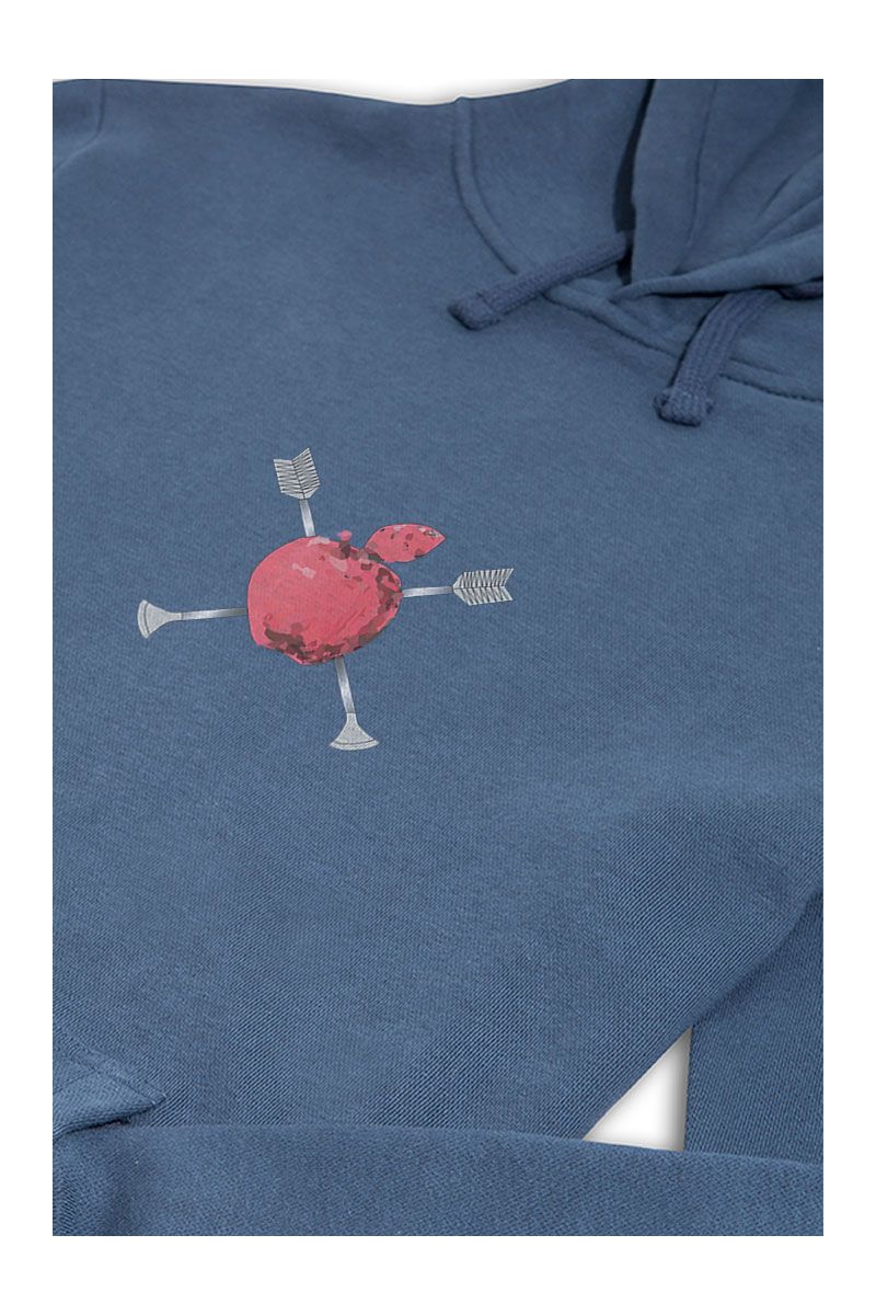 Navy Premium Cotton Apple Design Pullover Hoodie