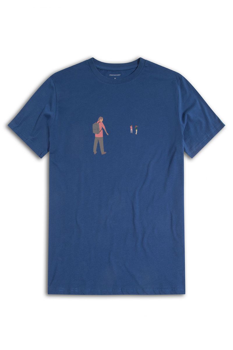 Navy Soft Fabric Xuntos Design Short Sleeve Tee