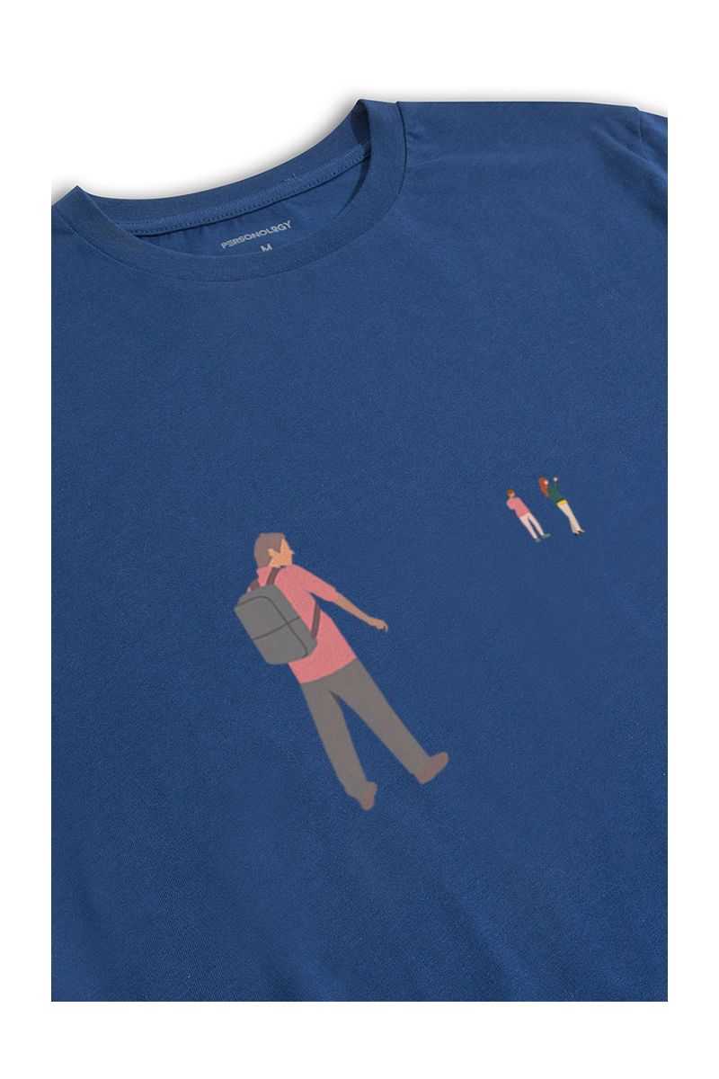 Navy Soft Fabric Xuntos Design Short Sleeve Tee