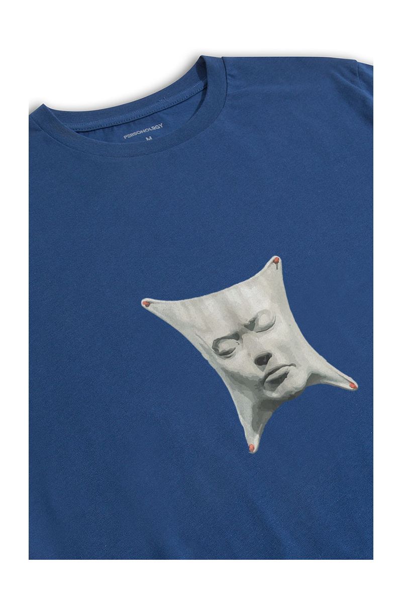 Navy Soft Fabric Documented Design Short Sleeve Tee