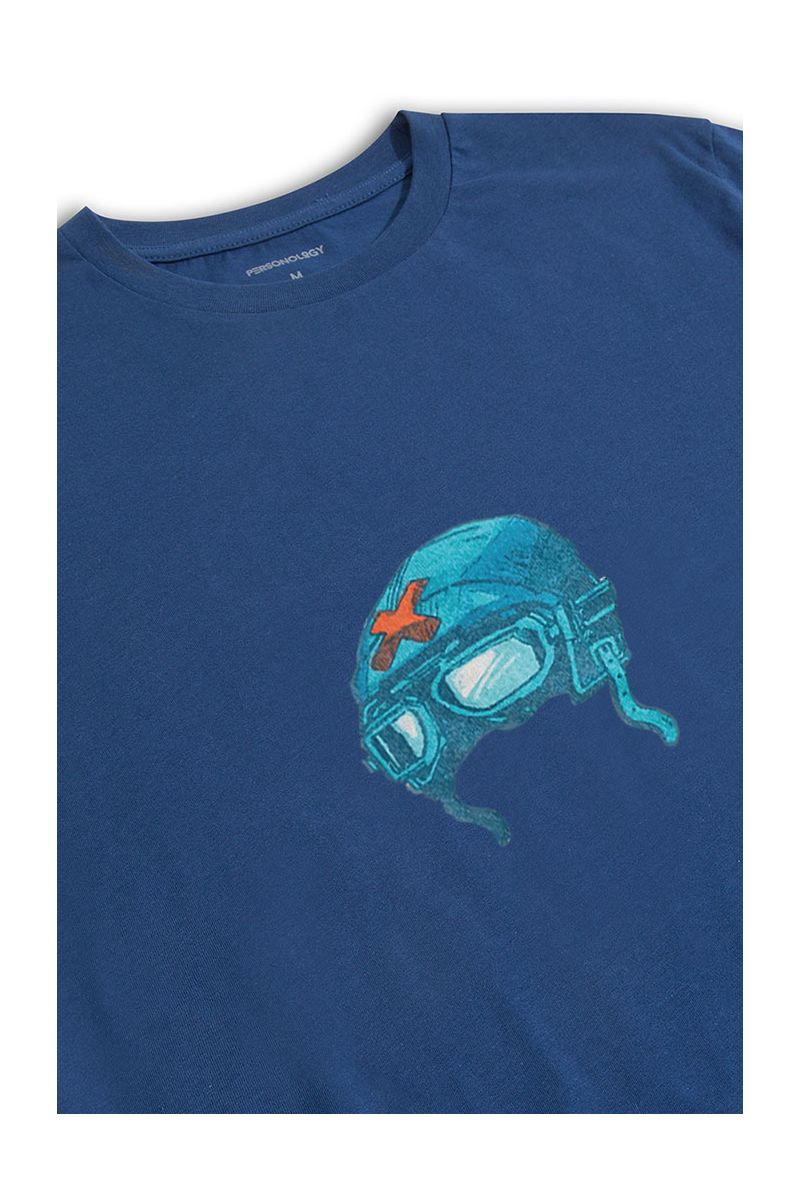 Navy Soft Fabric Target Design Short Sleeve Tee