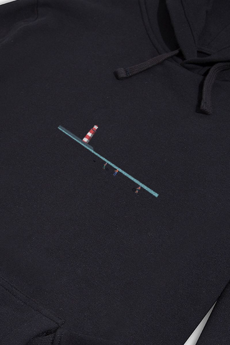 Black Premium Cotton Trandal Design Pullover Hoodie
