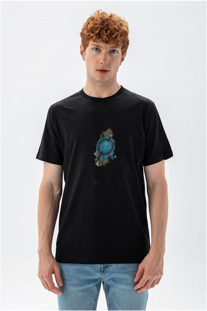 Black Soft Fabric Neyz Design Short Sleeve Tee