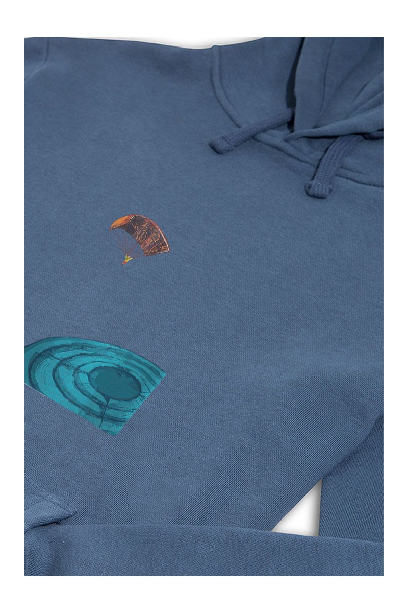Navy Premium Cotton Target Design Pullover Hoodie