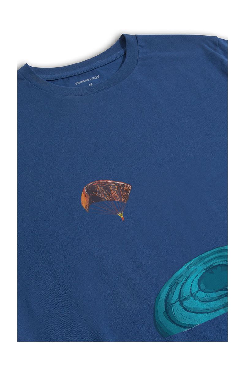 Navy Soft Fabric Target Design Short Sleeve Tee
