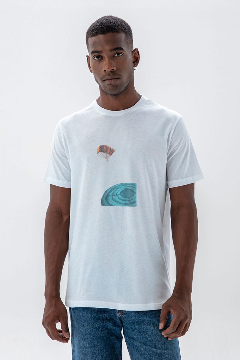 White Soft Fabric Target Design Short Sleeve Tee