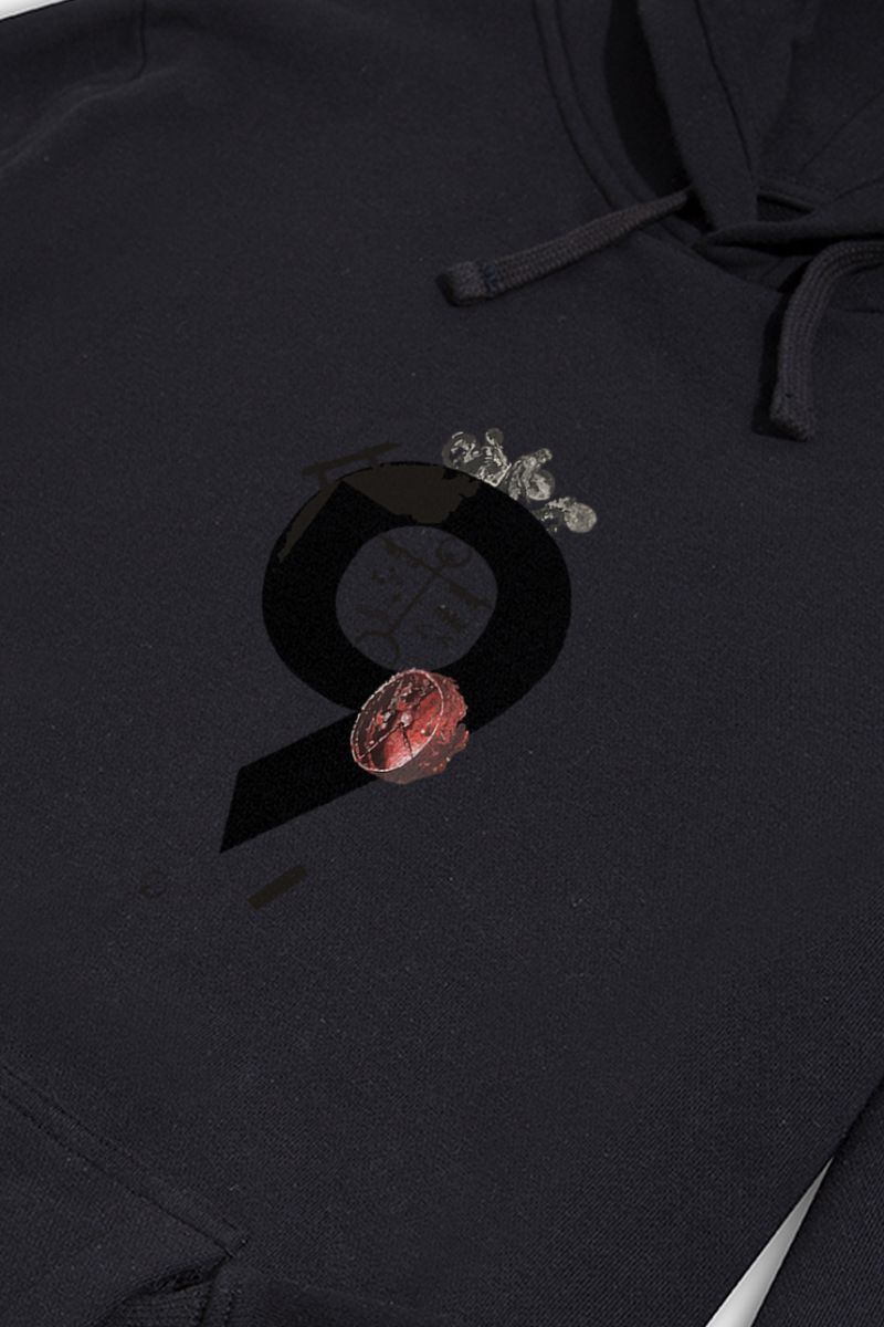 Black Premium Cotton Tokus Design Pullover Hoodie