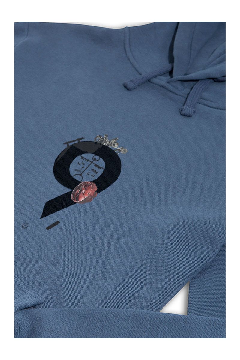 Navy Premium Cotton Tokus Design Pullover Hoodie
