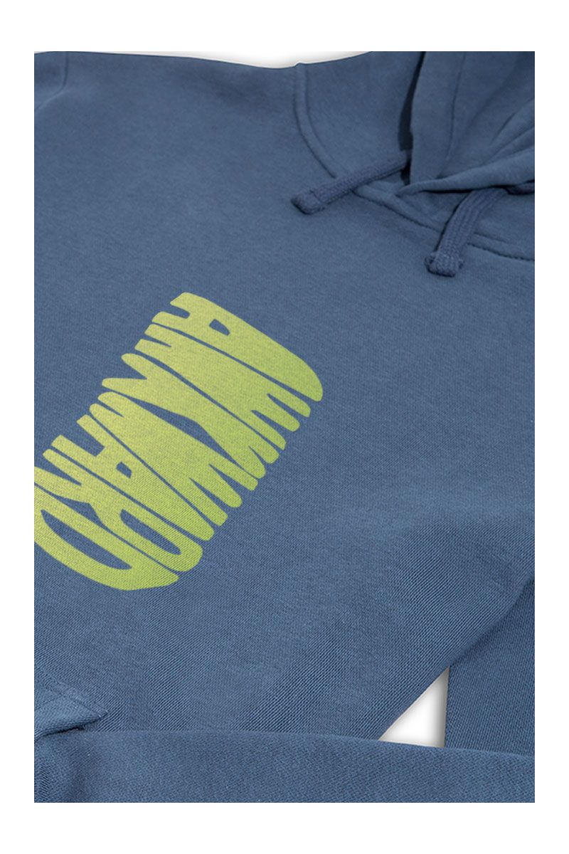 Navy Premium Cotton Awkward Design Pullover Hoodie