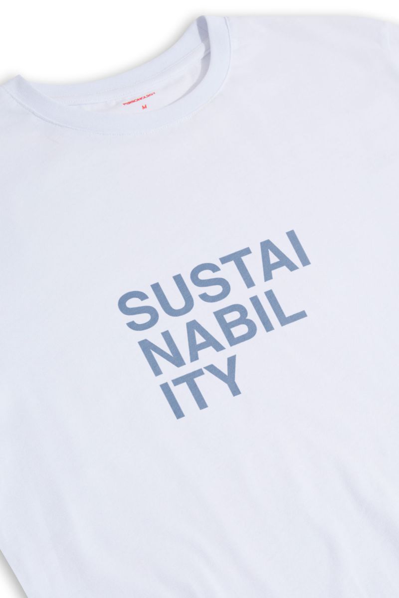 White Soft Fabric Sustainability Design Short Sleeve Tee