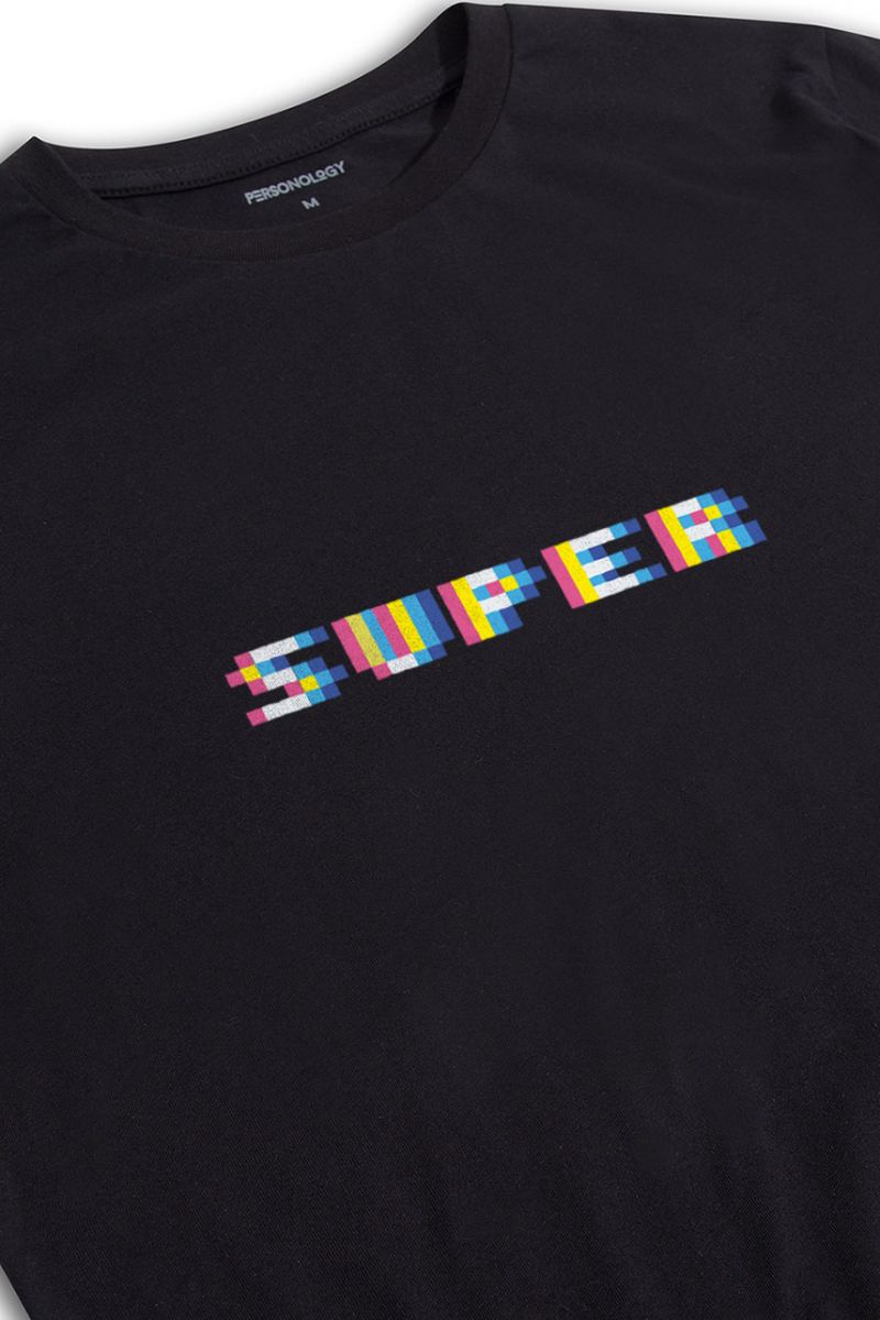 Black Soft Fabric Superior Design Short Sleeve Tee