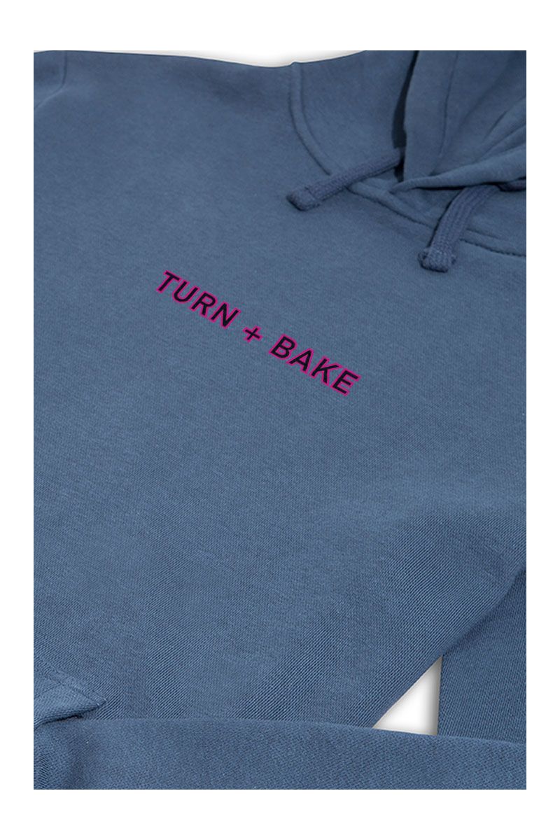 Navy Premium Cotton Turn + bake Design Pullover Hoodie