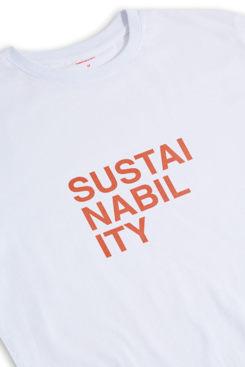 White Soft Fabric Sustainability Design Short Sleeve Tee