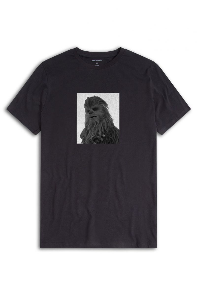 Black Soft Fabric Godzilla Design Short Sleeve Tee