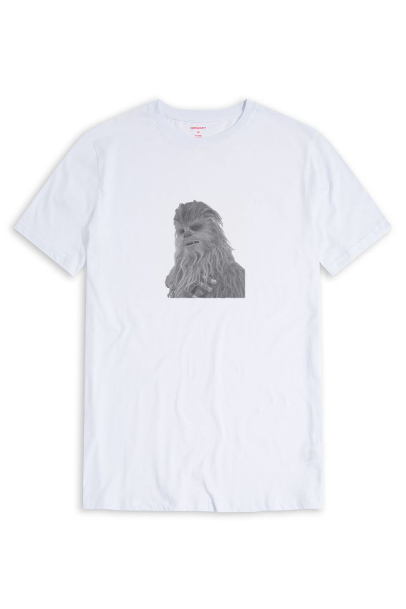 White Soft Fabric Godzilla Design Short Sleeve Tee