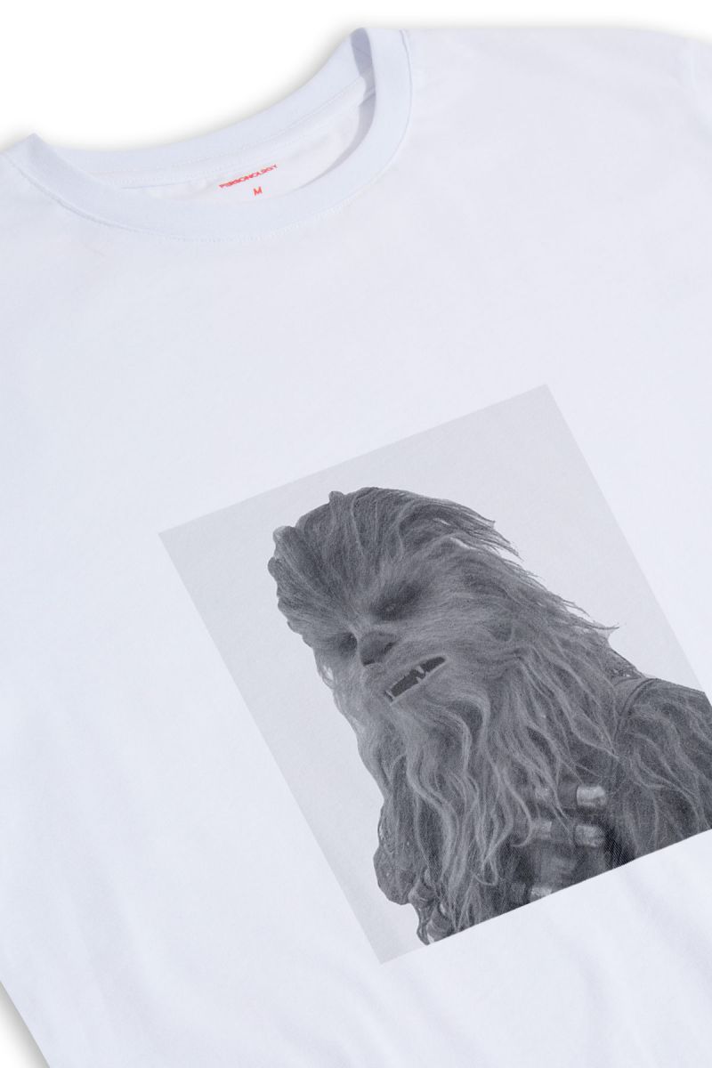 White Soft Fabric Godzilla Design Short Sleeve Tee