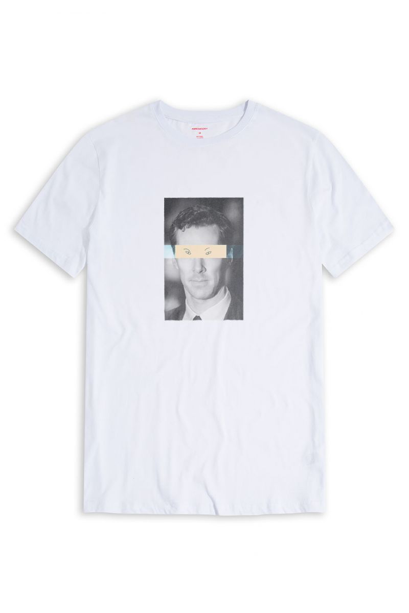 White Soft Fabric Handsome Design Short Sleeve Tee