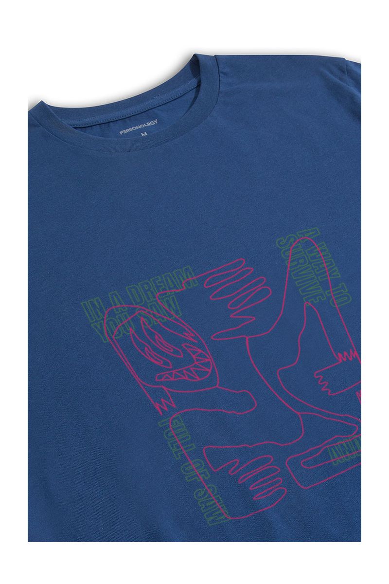 Navy Soft Fabric Your Dream Design Short Sleeve Tee