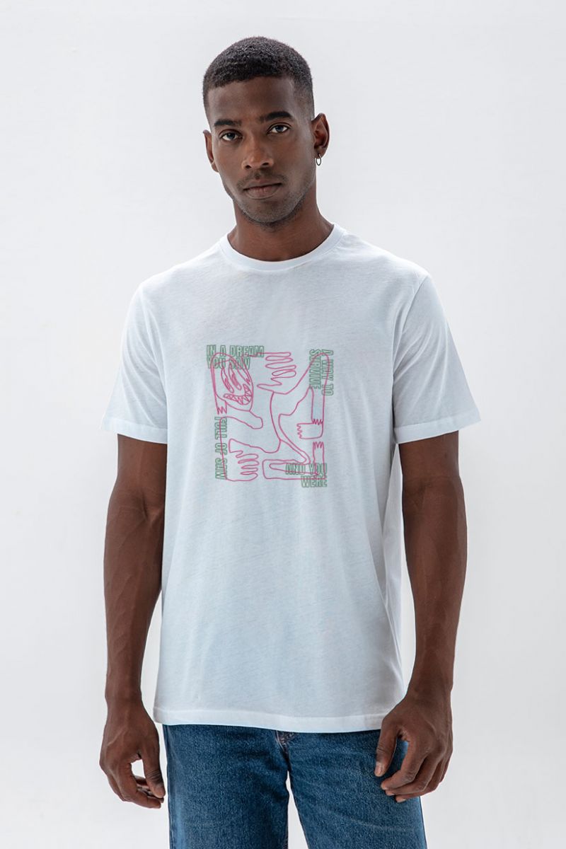 White Soft Fabric Your Dream Design Short Sleeve Tee