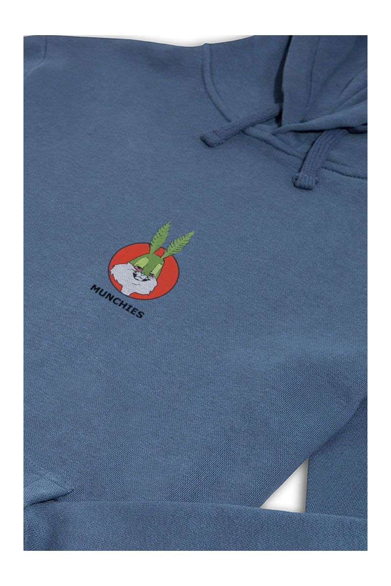 Navy Premium Cotton Munchies Design Pullover Hoodie