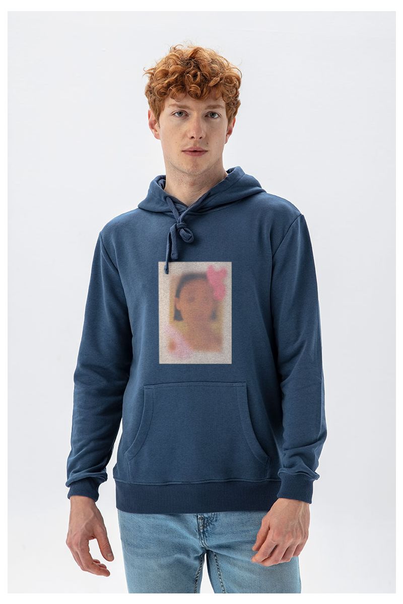 Navy Premium Cotton Timthumb Design Pullover Hoodie