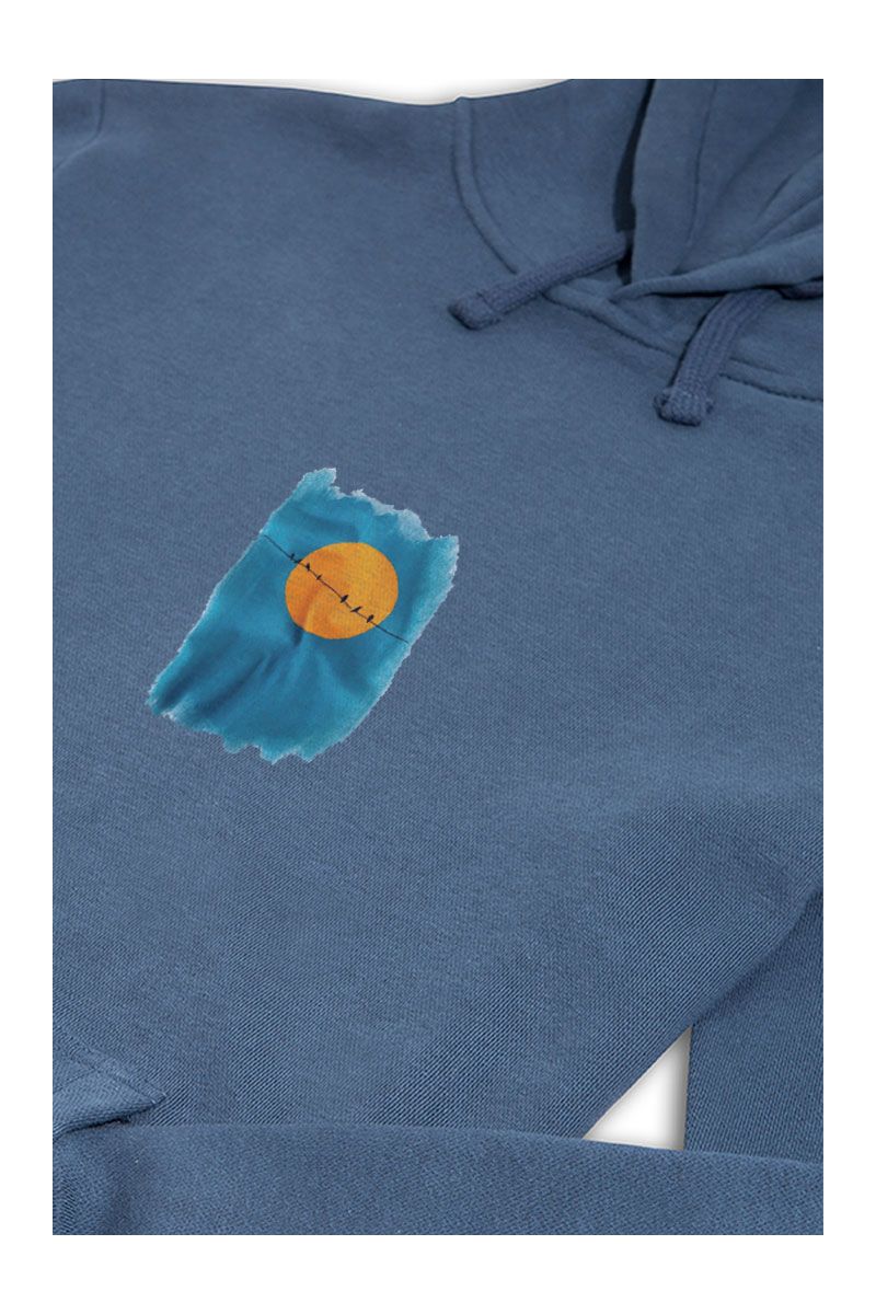 Navy Premium Cotton Birds Design Pullover Hoodie