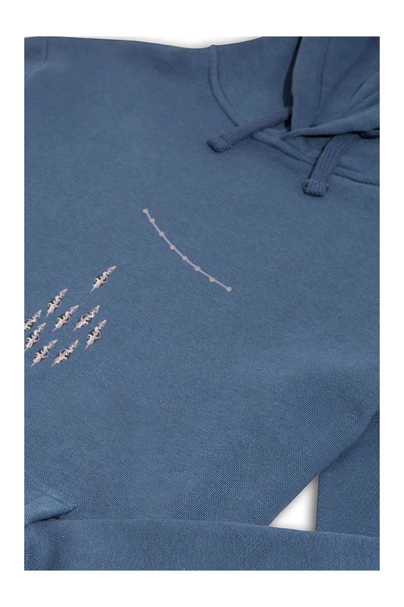 Navy Premium Cotton Lead Design Pullover Hoodie